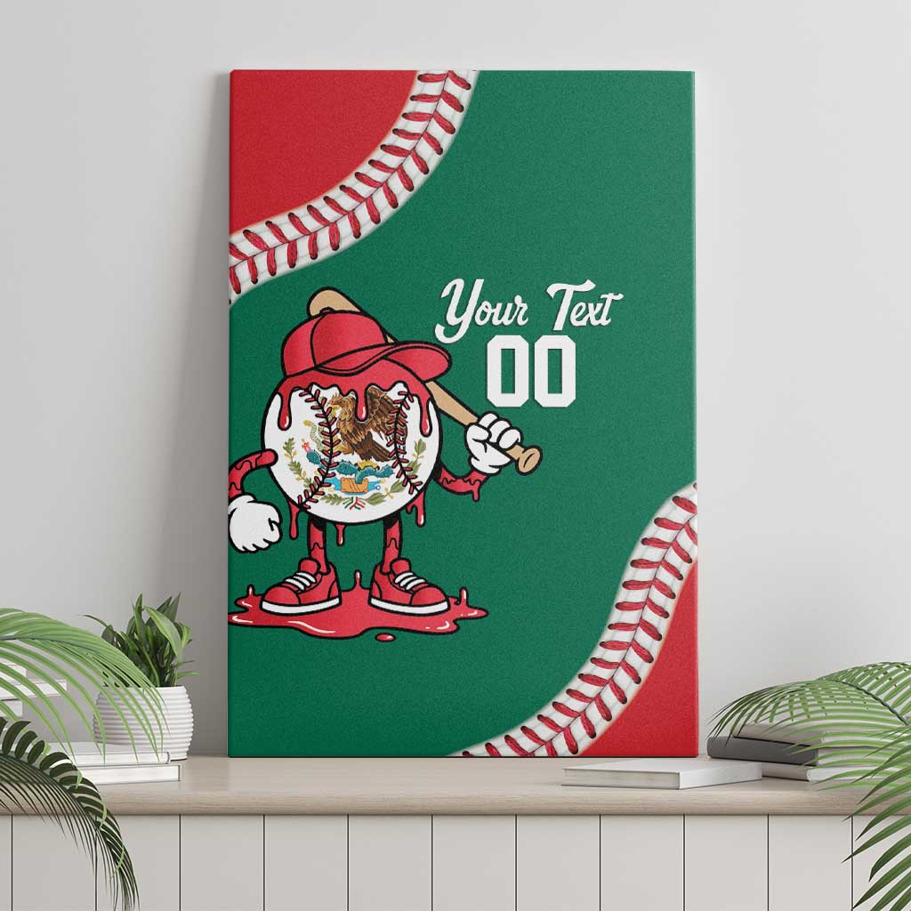 Mexico 2026 Baseball Custom Canvas Wall Art Go Champions Drip Style