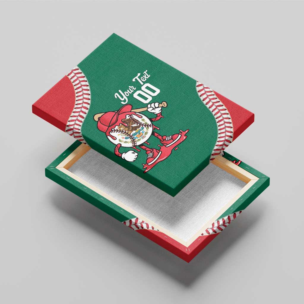 Mexico 2026 Baseball Custom Canvas Wall Art Go Champions Drip Style