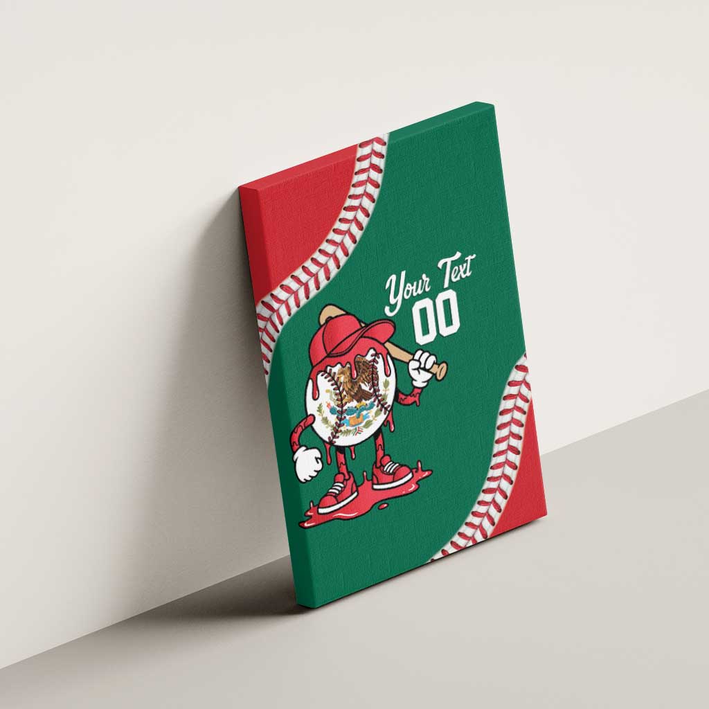 Mexico 2026 Baseball Custom Canvas Wall Art Go Champions Drip Style