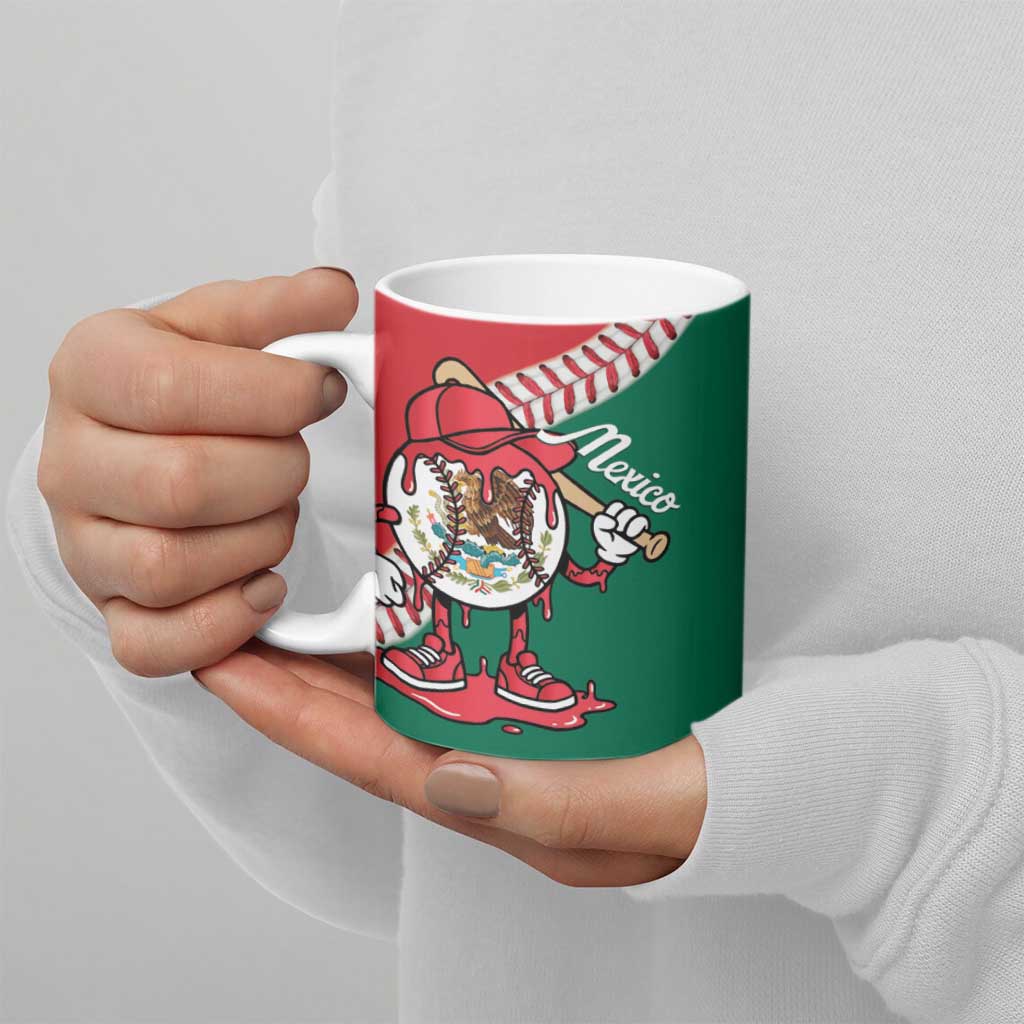 Mexico 2026 Baseball Custom Ceramic Mug Go Champions Drip Style