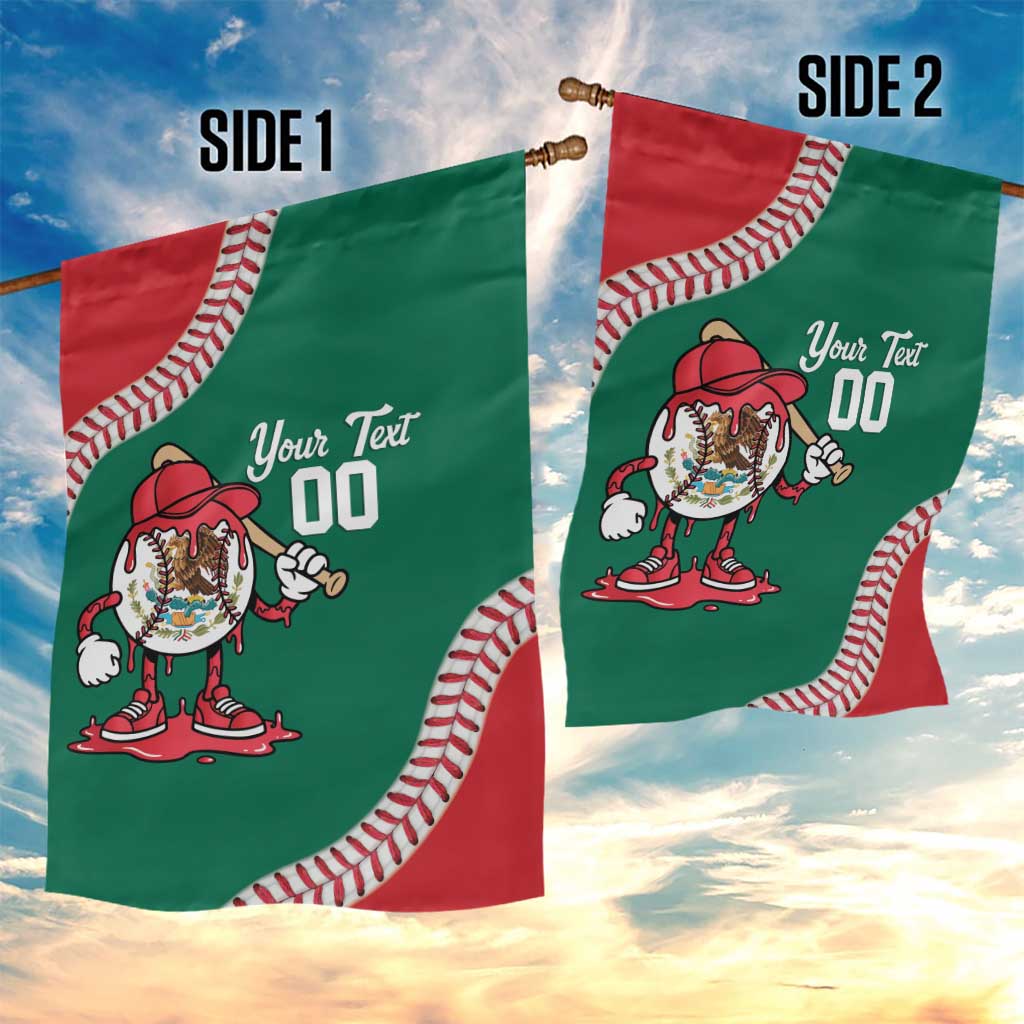 Mexico 2026 Baseball Custom Garden Flag Go Champions Drip Style