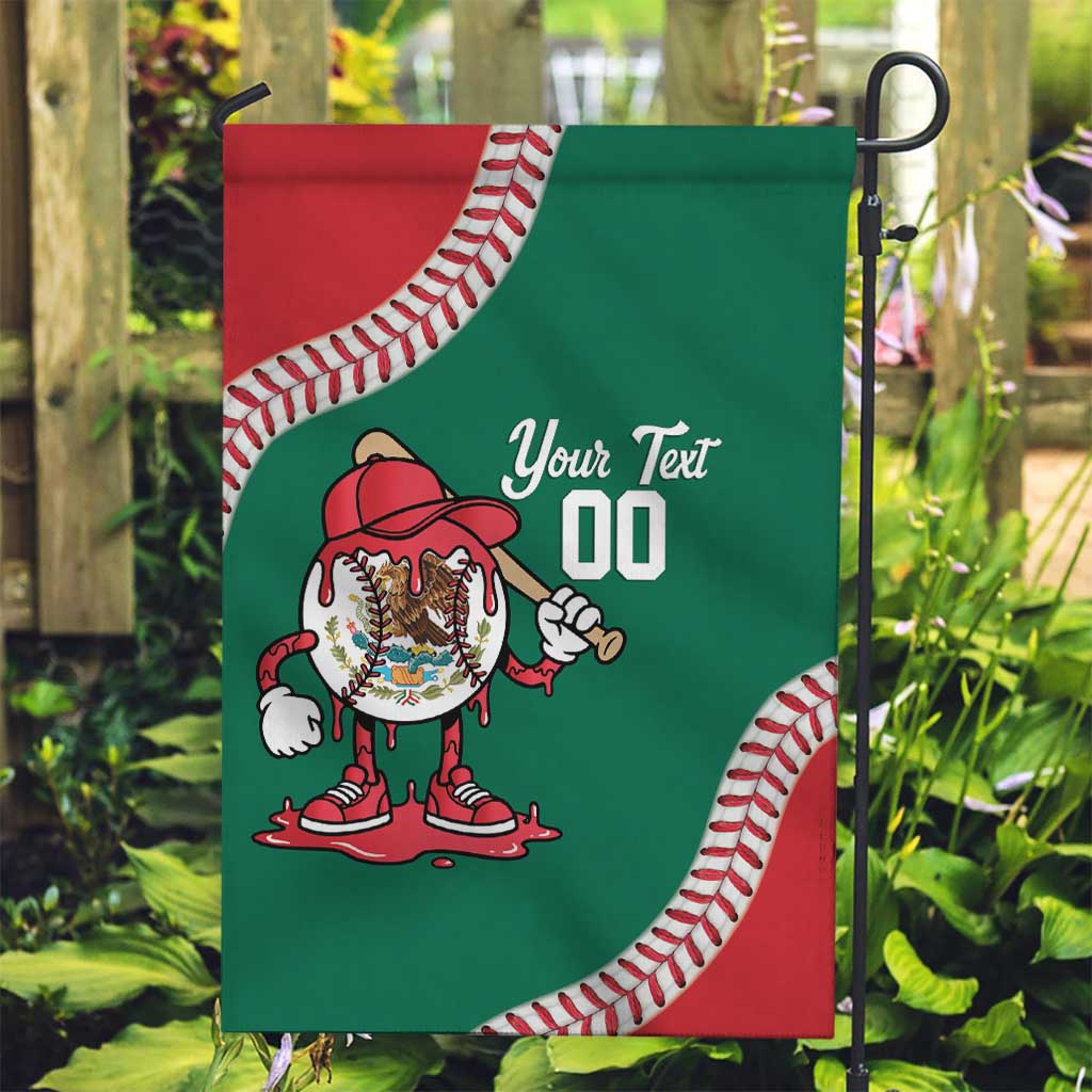 Mexico 2026 Baseball Custom Garden Flag Go Champions Drip Style