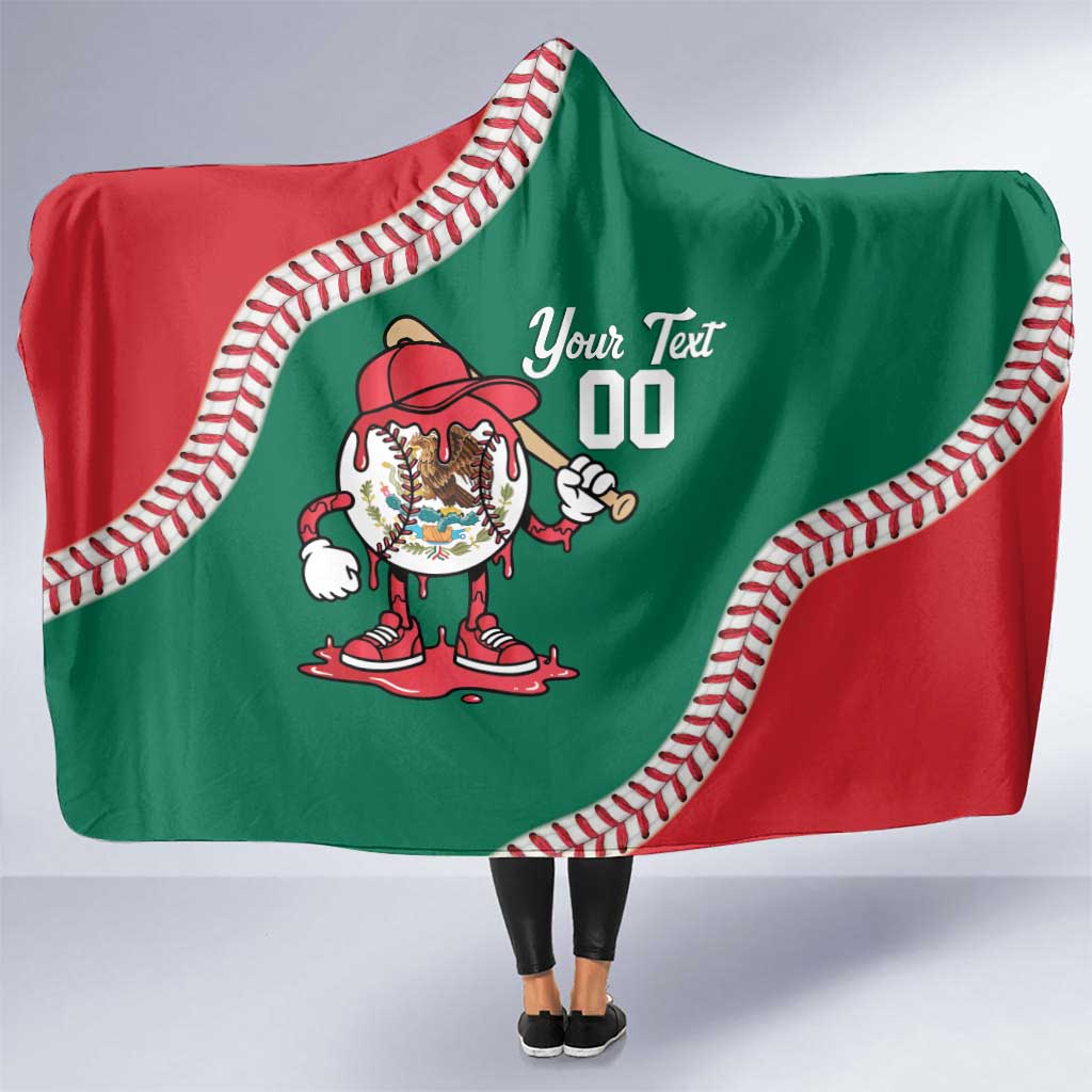 Mexico 2026 Baseball Custom Hooded Blanket Go Champions Drip Style