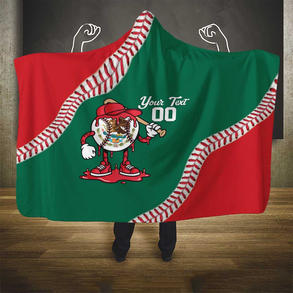 Mexico 2026 Baseball Custom Hooded Blanket Go Champions Drip Style