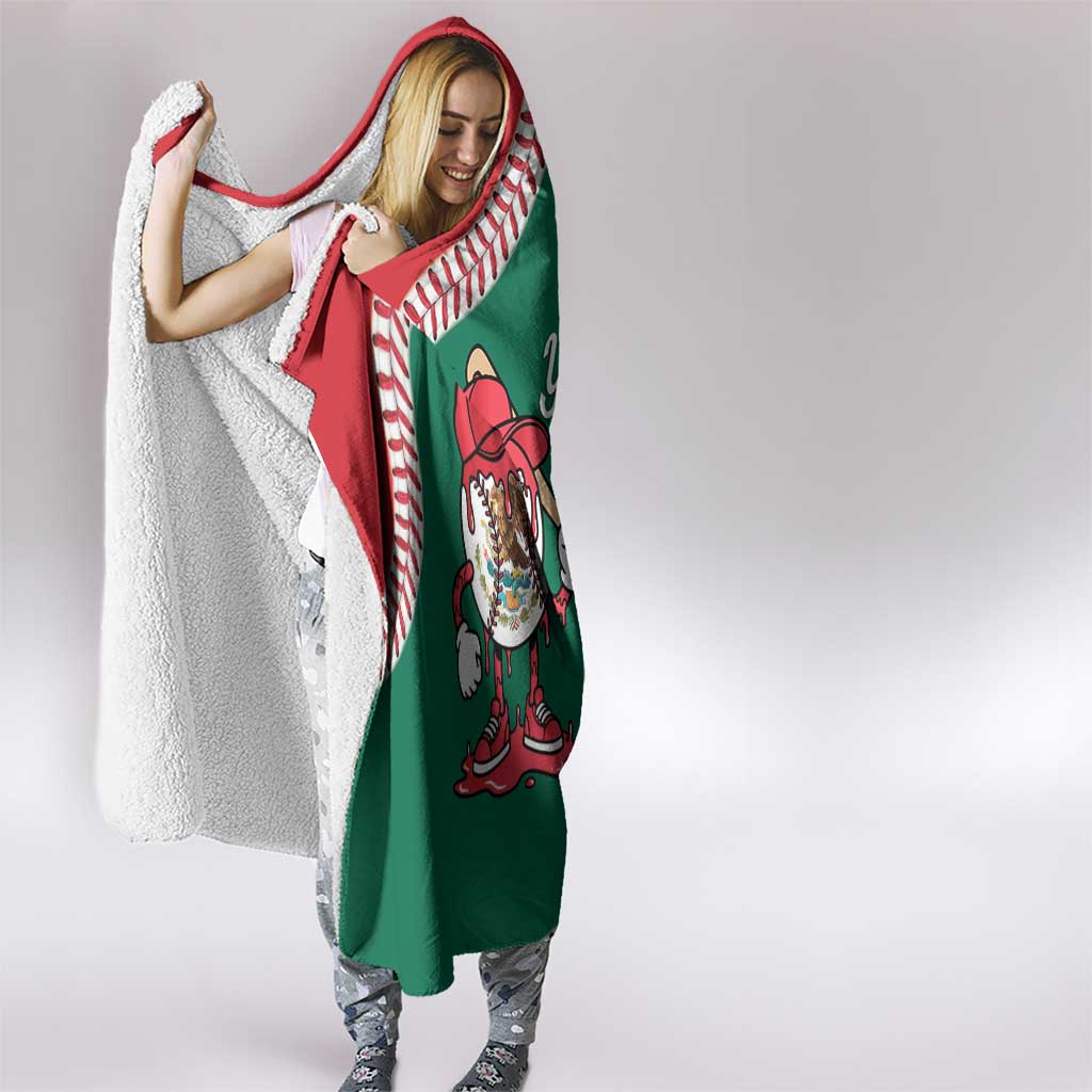 Mexico 2026 Baseball Custom Hooded Blanket Go Champions Drip Style