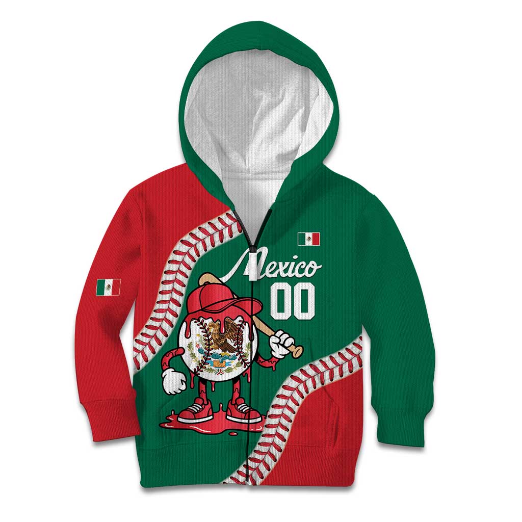 Mexico 2026 Baseball Custom Kid Hoodie Go Champions Drip Style