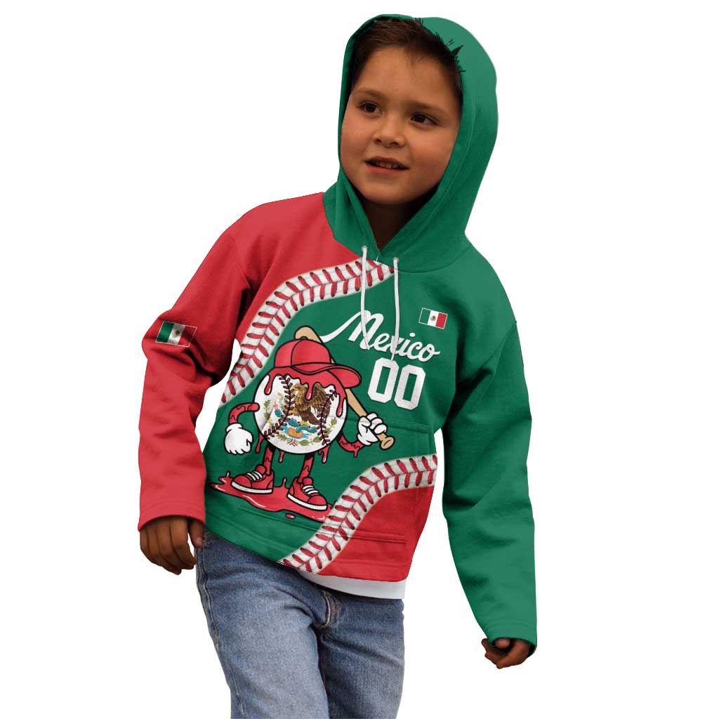 Mexico 2026 Baseball Custom Kid Hoodie Go Champions Drip Style