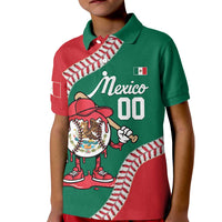Mexico 2026 Baseball Custom Kid Polo Shirt Go Champions Drip Style