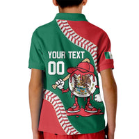 Mexico 2026 Baseball Custom Kid Polo Shirt Go Champions Drip Style