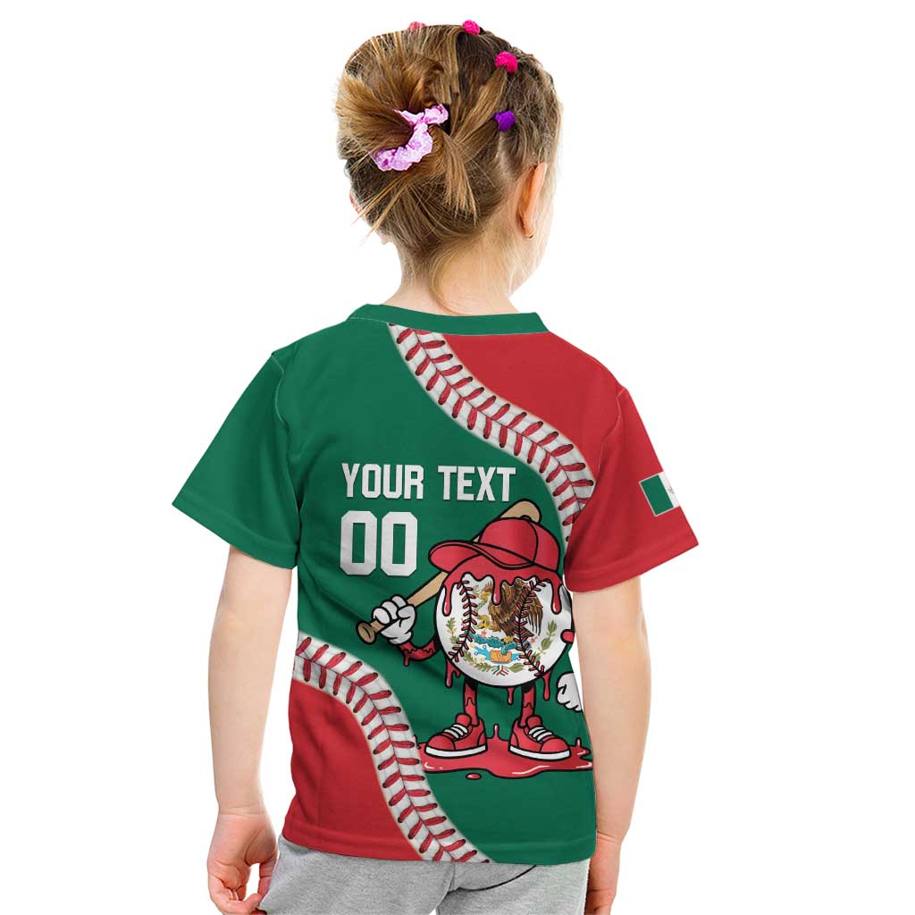 Mexico 2026 Baseball Custom Kid T Shirt Go Champions Drip Style