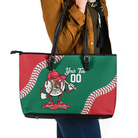 Mexico 2026 Baseball Custom Leather Tote Bag Go Champions Drip Style