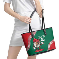 Mexico 2026 Baseball Custom Leather Tote Bag Go Champions Drip Style