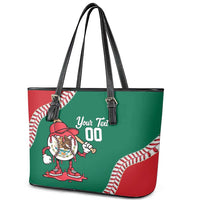 Mexico 2026 Baseball Custom Leather Tote Bag Go Champions Drip Style