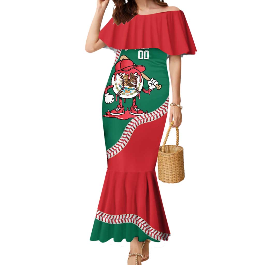 Mexico 2026 Baseball Custom Mermaid Dress Go Champions Drip Style