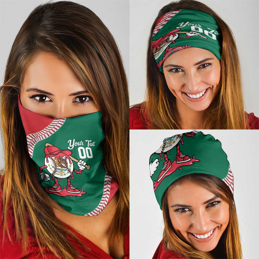 Mexico 2026 Baseball Custom Neck Gaiter Go Champions Drip Style
