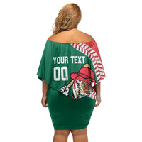 Mexico 2026 Baseball Custom Off Shoulder Short Dress Go Champions Drip Style