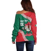 Mexico 2026 Baseball Custom Off Shoulder Sweater Go Champions Drip Style
