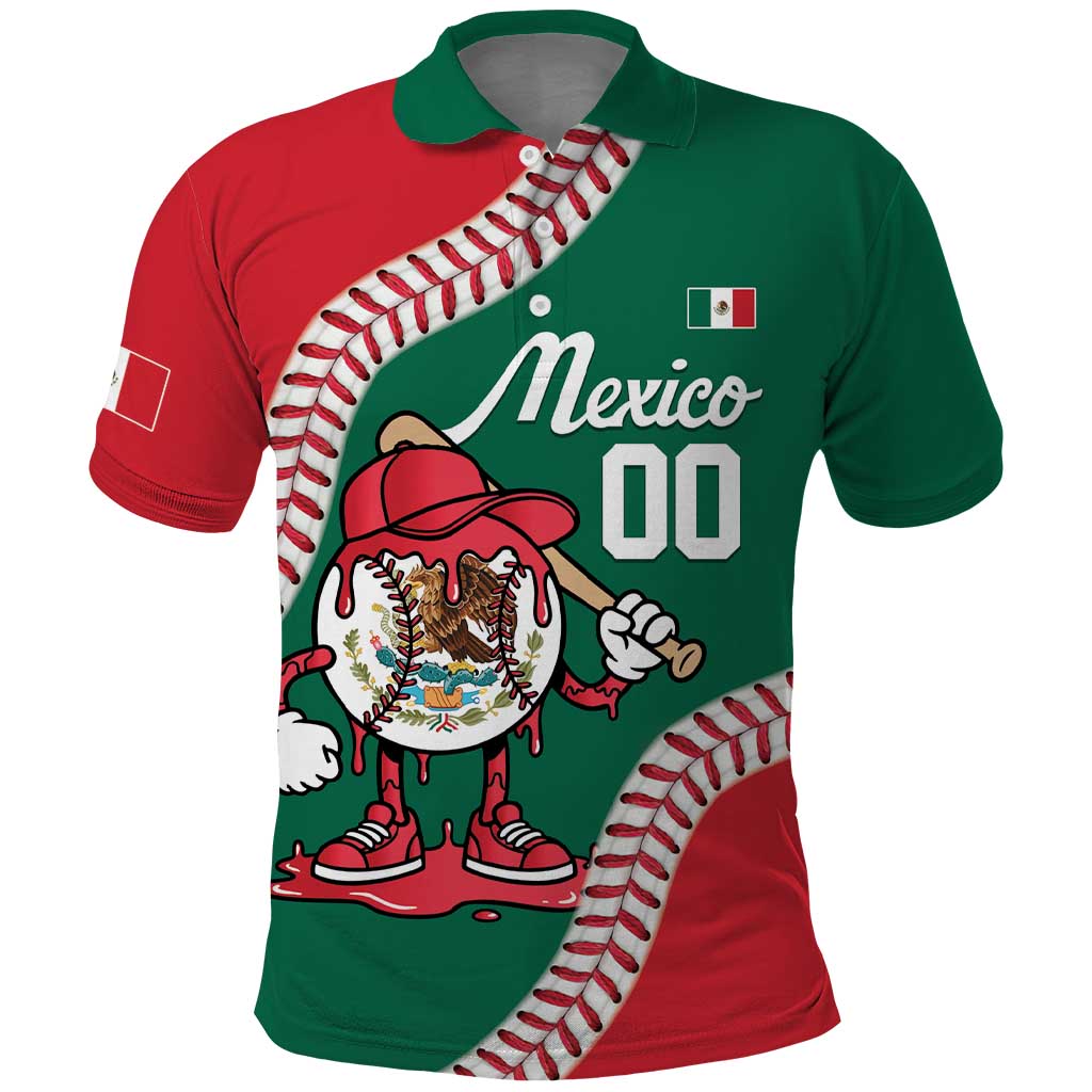 Mexico 2026 Baseball Custom Polo Shirt Go Champions Drip Style