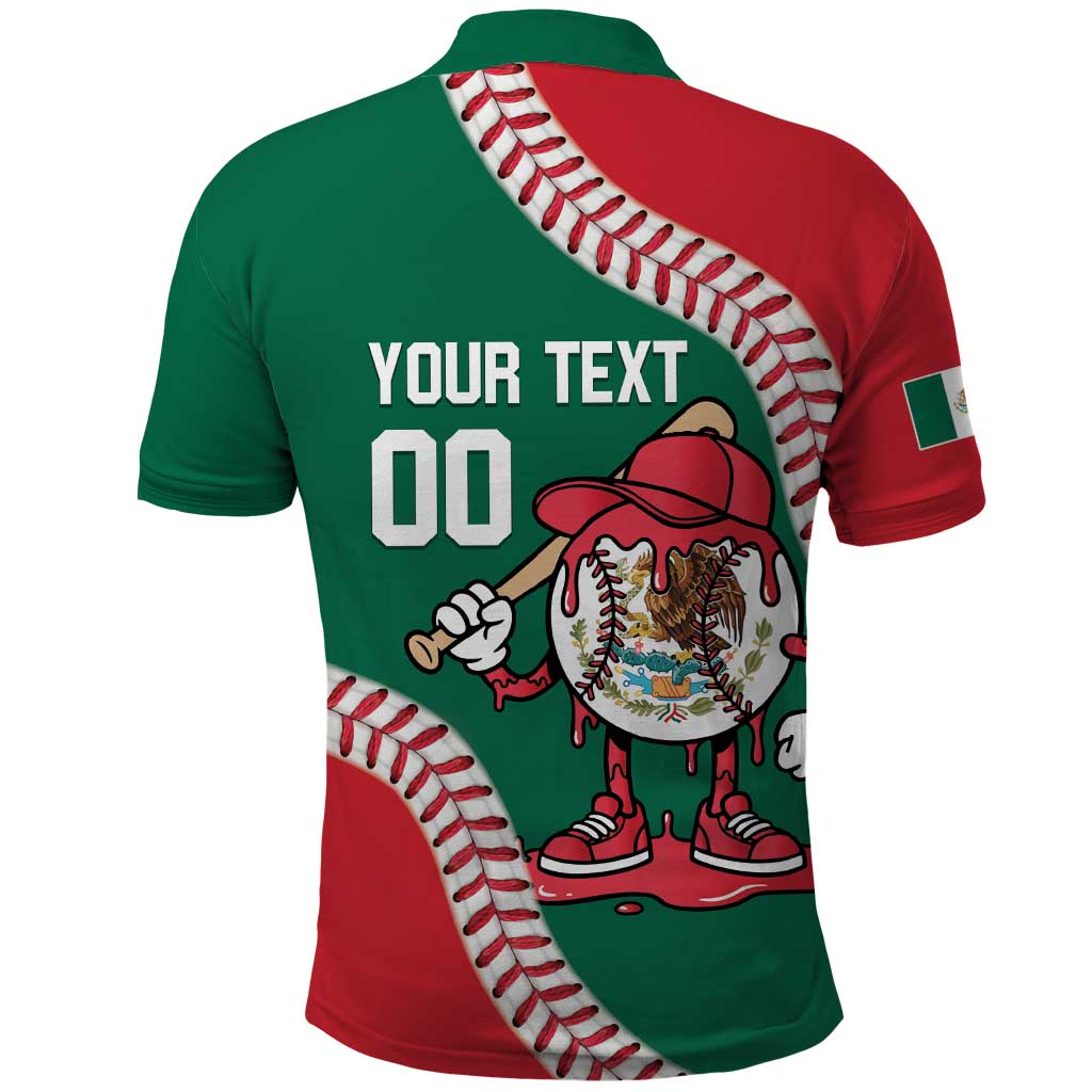 Mexico 2026 Baseball Custom Polo Shirt Go Champions Drip Style