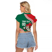 Mexico 2026 Baseball Custom Raglan Cropped T Shirt Go Champions Drip Style