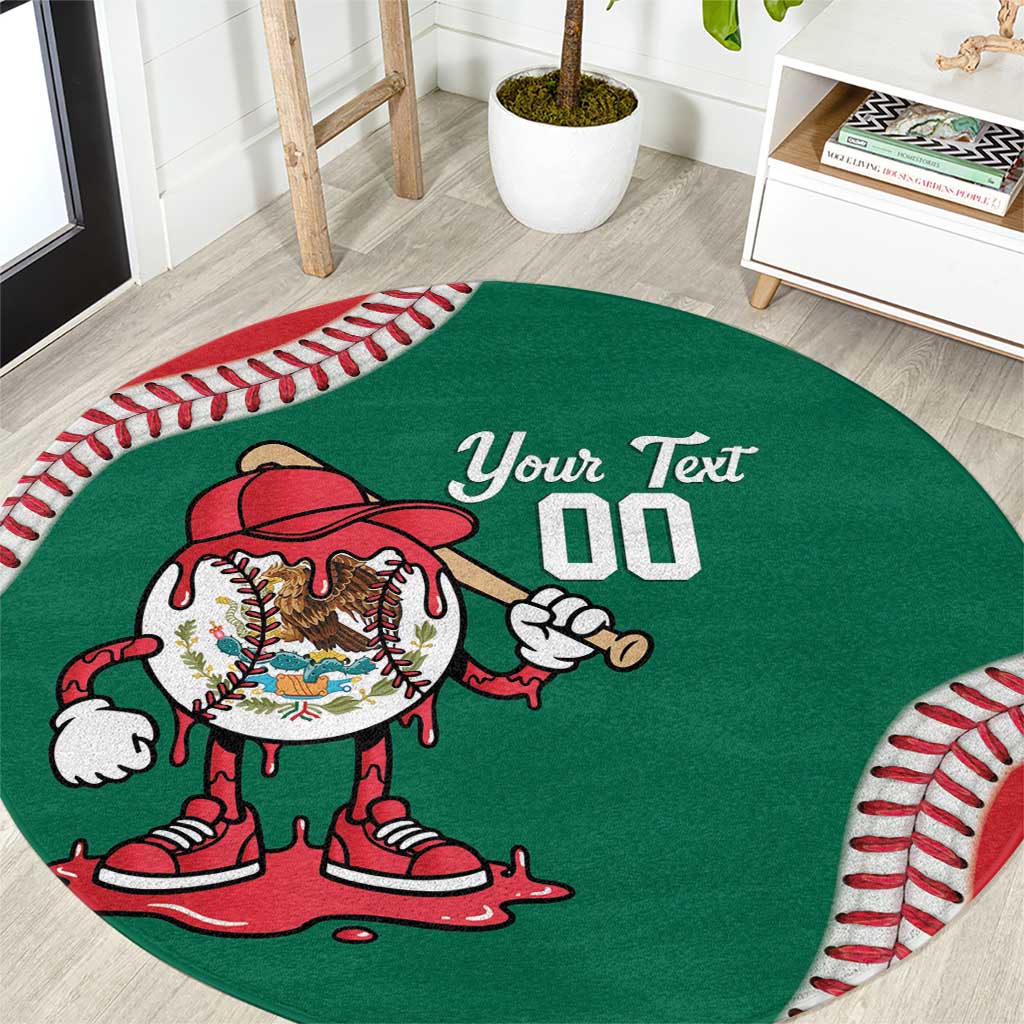 Mexico 2026 Baseball Custom Round Carpet Go Champions Drip Style