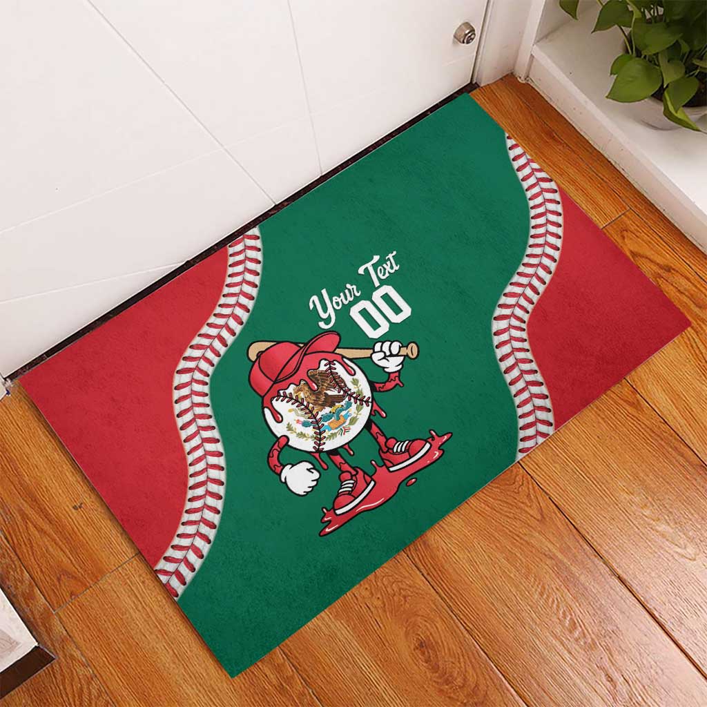 Mexico 2026 Baseball Custom Rubber Doormat Go Champions Drip Style