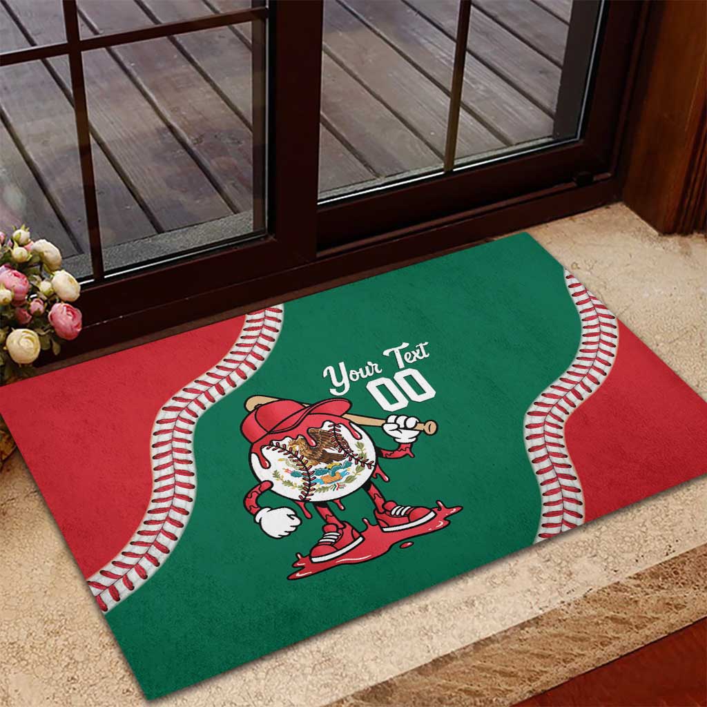 Mexico 2026 Baseball Custom Rubber Doormat Go Champions Drip Style