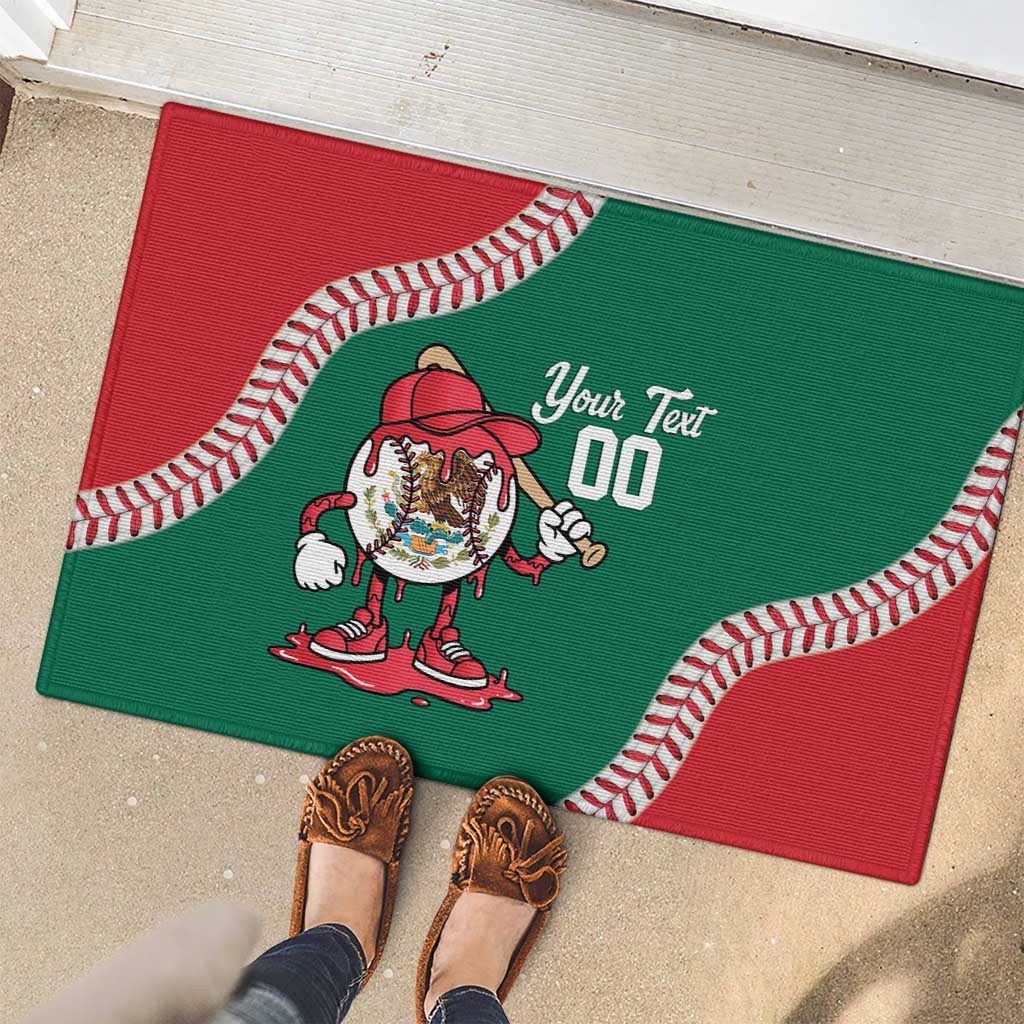 Mexico 2026 Baseball Custom Rubber Doormat Go Champions Drip Style
