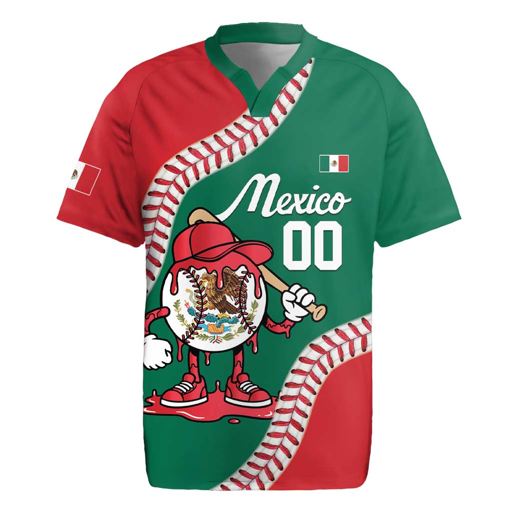 Mexico 2026 Baseball Custom Rugby Jersey Go Champions Drip Style