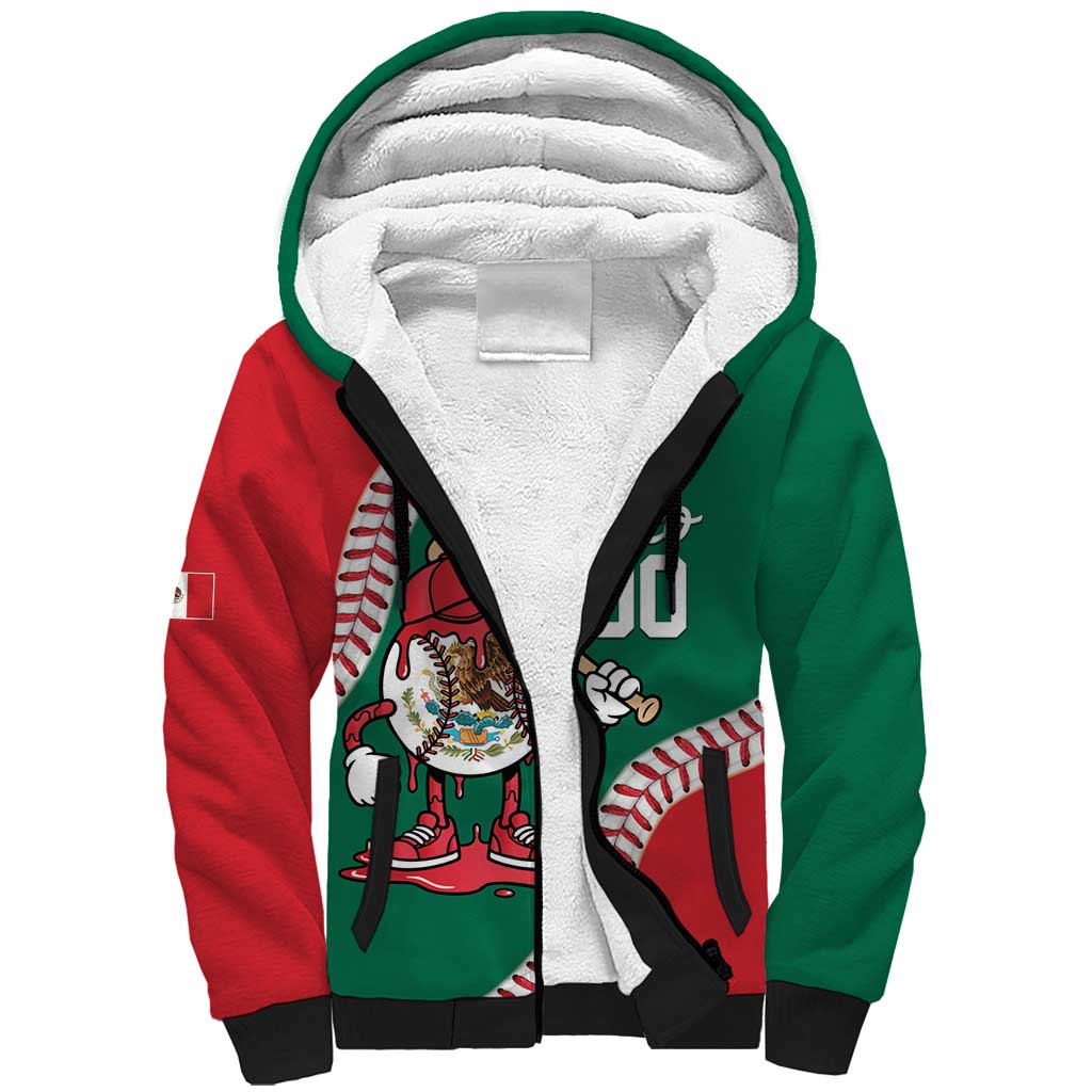 Mexico 2026 Baseball Custom Sherpa Hoodie Go Champions Drip Style