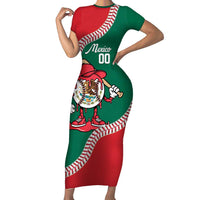 Mexico 2026 Baseball Custom Short Sleeve Bodycon Dress Go Champions Drip Style