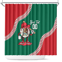 Mexico 2026 Baseball Custom Shower Curtain Go Champions Drip Style