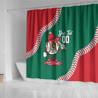 Mexico 2026 Baseball Custom Shower Curtain Go Champions Drip Style