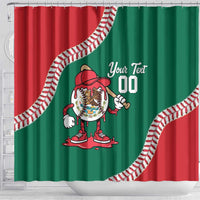 Mexico 2026 Baseball Custom Shower Curtain Go Champions Drip Style
