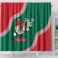 Mexico 2026 Baseball Custom Shower Curtain Go Champions Drip Style