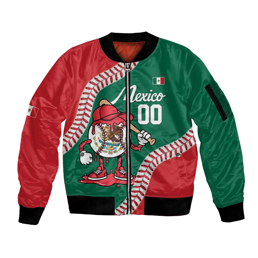 Mexico 2026 Baseball Custom Sleeve Zip Bomber Jacket Go Champions Drip Style