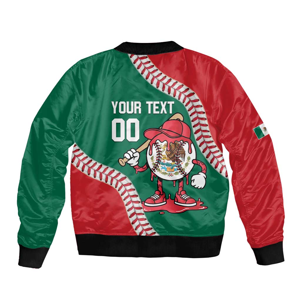 Mexico 2026 Baseball Custom Sleeve Zip Bomber Jacket Go Champions Drip Style