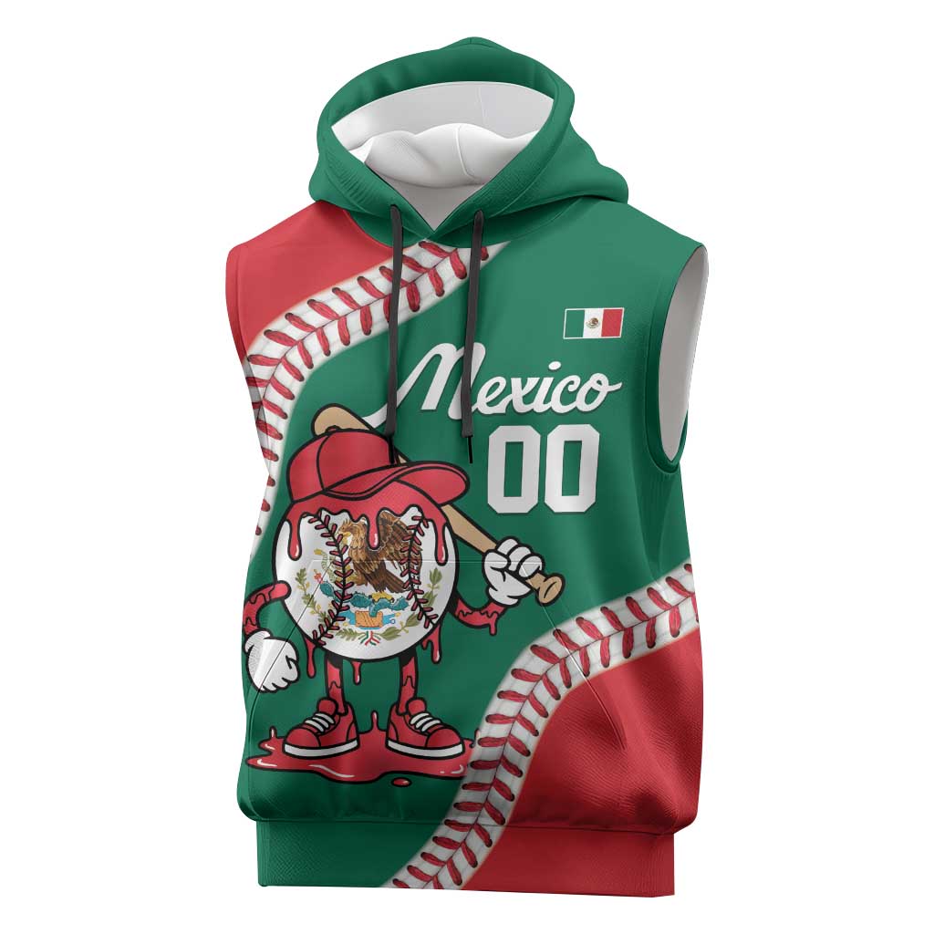 Mexico 2026 Baseball Custom Sleeveless Hoodie Go Champions Drip Style