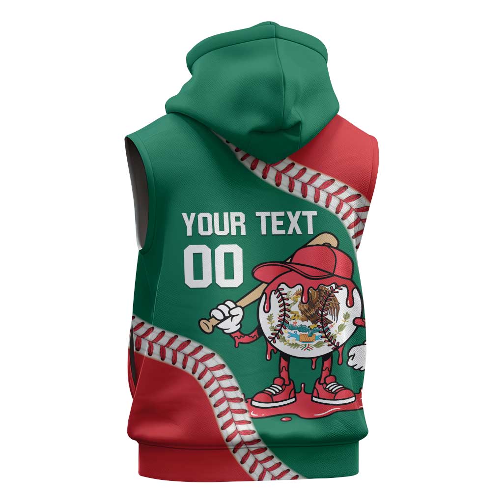Mexico 2026 Baseball Custom Sleeveless Hoodie Go Champions Drip Style