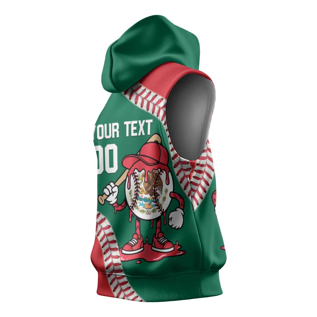 Mexico 2026 Baseball Custom Sleeveless Hoodie Go Champions Drip Style