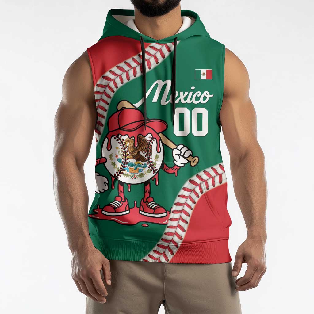 Mexico 2026 Baseball Custom Sleeveless Hoodie Go Champions Drip Style