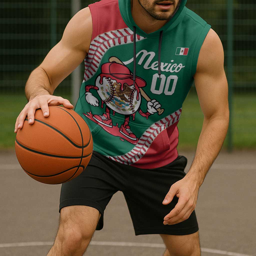 Mexico 2026 Baseball Custom Sleeveless Hoodie Go Champions Drip Style