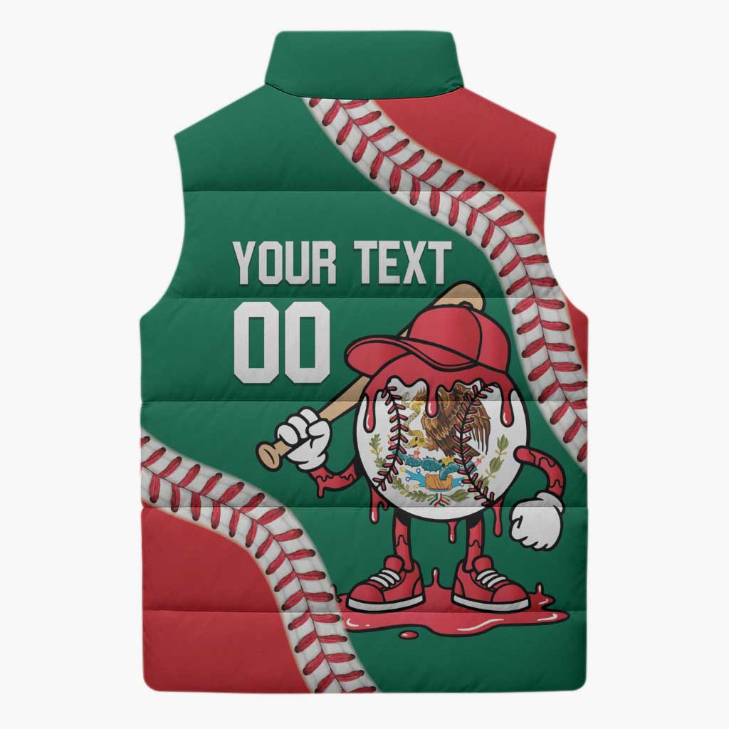 Mexico 2026 Baseball Custom Sleeveless Puffer Jacket Go Champions Drip Style