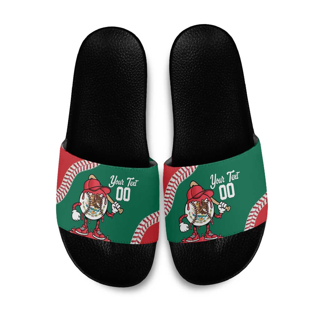 Mexico 2026 Baseball Custom Slide Sandals Go Champions Drip Style