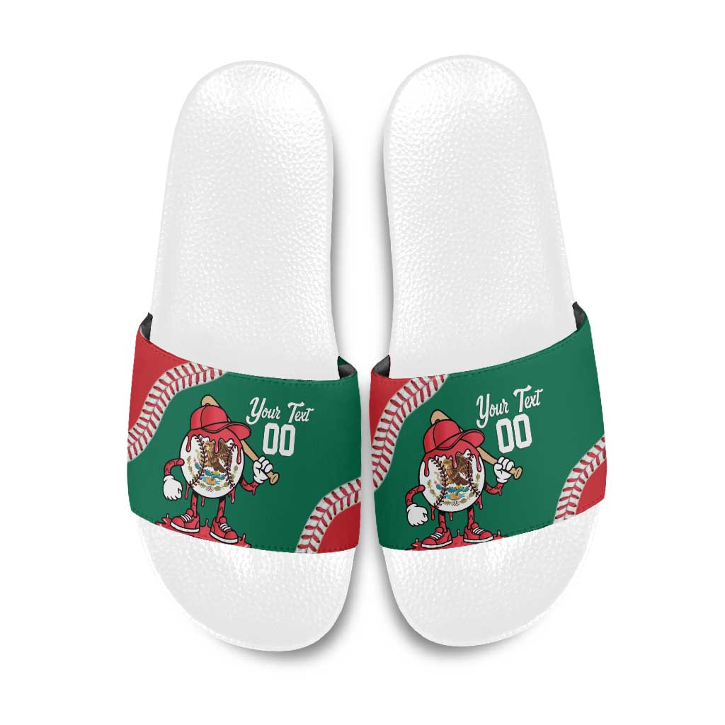 Mexico 2026 Baseball Custom Slide Sandals Go Champions Drip Style
