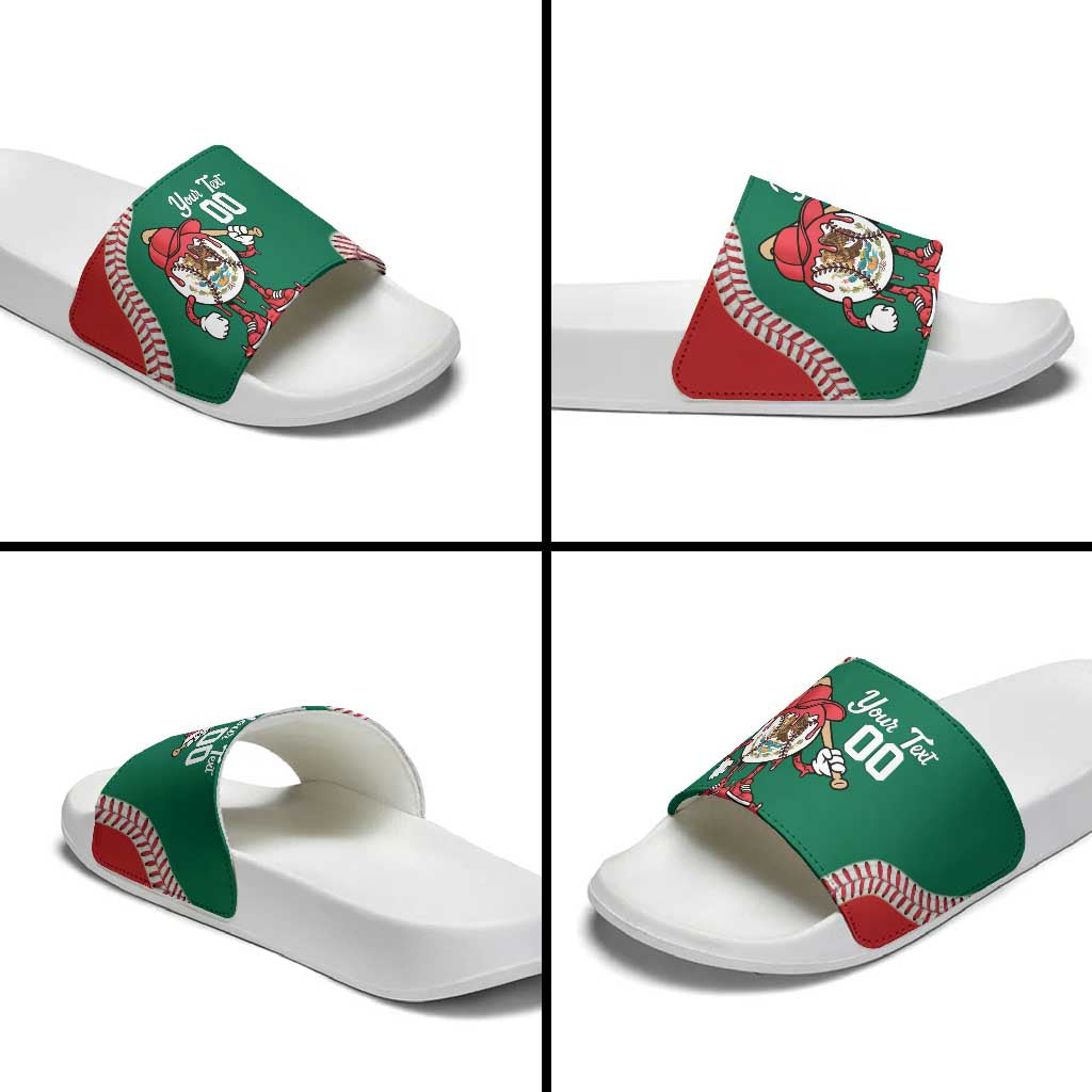 Mexico 2026 Baseball Custom Slide Sandals Go Champions Drip Style