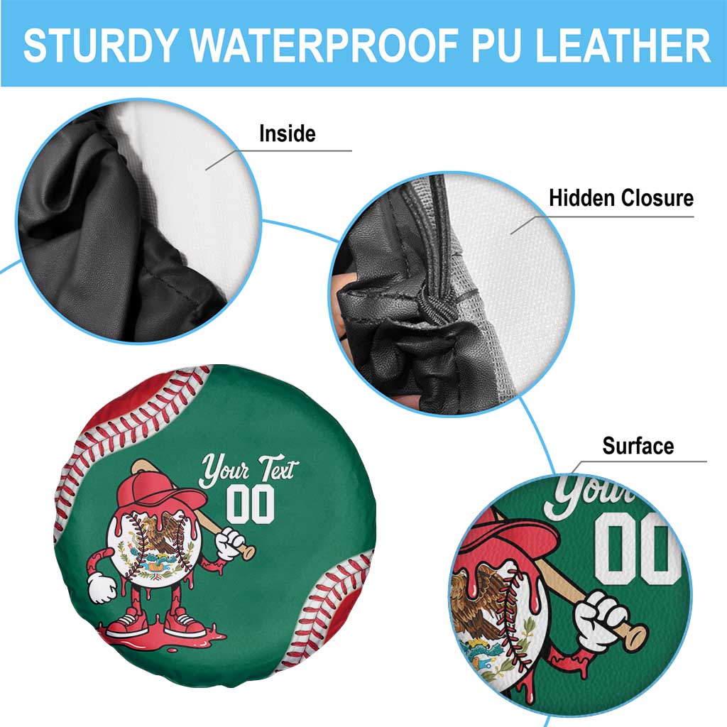 Mexico 2026 Baseball Custom Spare Tire Cover Go Champions Drip Style