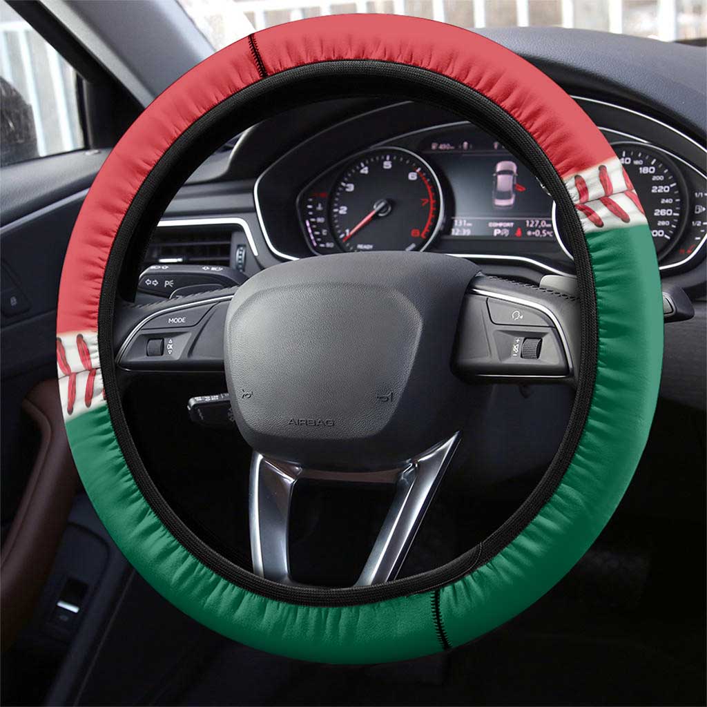 Mexico 2026 Baseball Steering Wheel Cover Go Champions Drip Style
