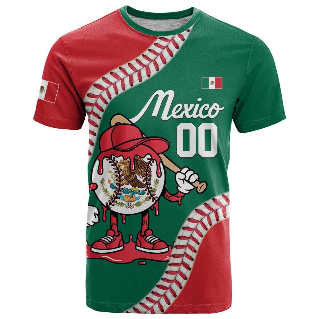 Mexico 2026 Baseball Custom T Shirt Go Champions Drip Style