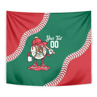 Mexico 2026 Baseball Custom Tapestry Go Champions Drip Style